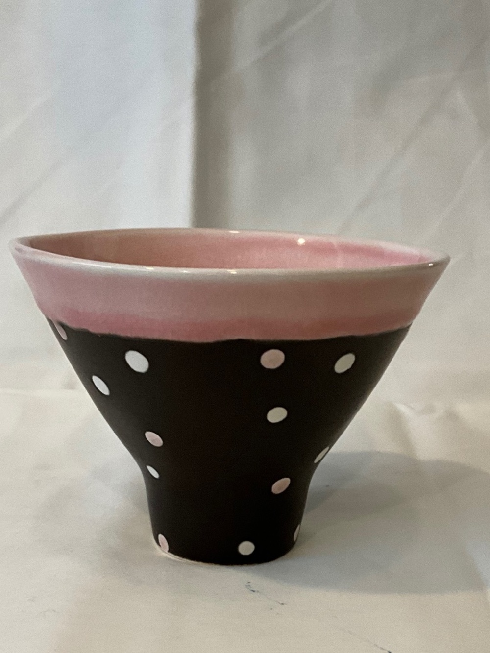 Gourmet Expressions Pretty In Pink Dot Narrow Cup